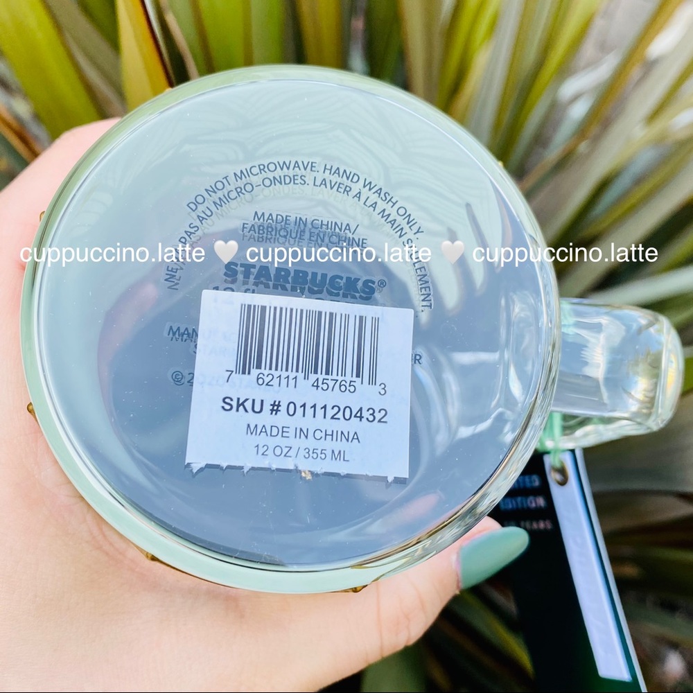 🧜‍♀️LAST FEW🧜‍♀️Starbucks 50th Anniversary Siren Tail Glass Mug - Picture 7 of 7